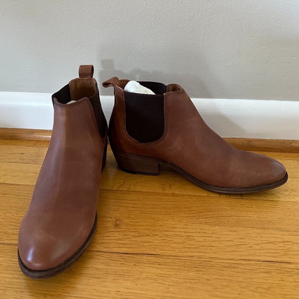 NEW Frye Alton Chelsea Boots - Cognac Brown Leather - Women's 9.5